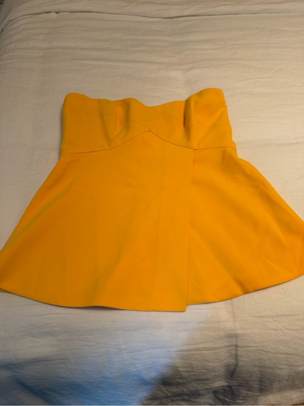 JAYGODFREY Yellow Strapless bustier